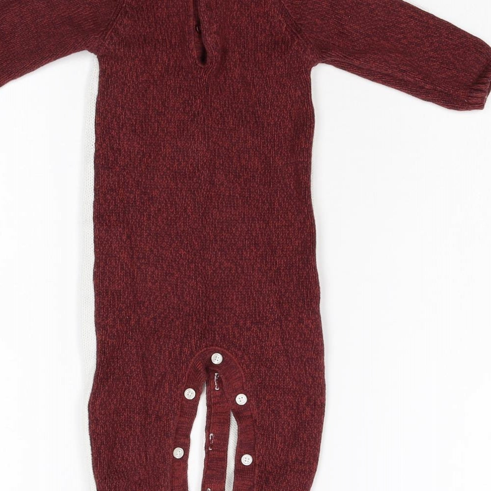Matalan  Red  Knit Romper One-Piece Size 3-6 Months