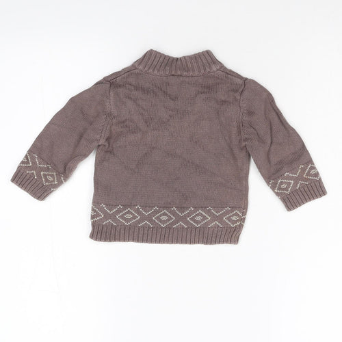 TU Baby Brown  Knit Pullover Jumper Size 6-9 Months