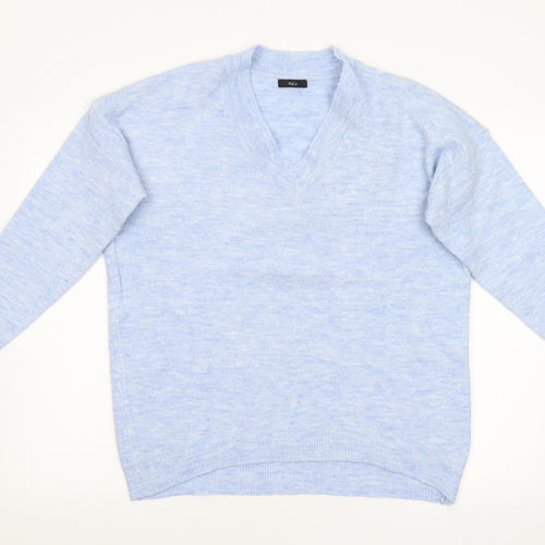 M&Co Womens Blue  Knit Pullover Jumper Size S
