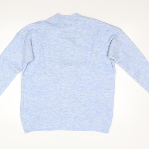 M&Co Womens Blue  Knit Pullover Jumper Size S