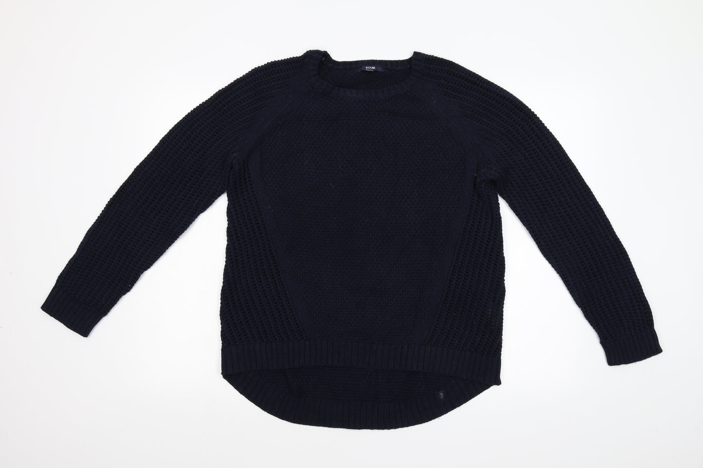 Kiari Mens Blue  Knit Pullover Jumper Size L