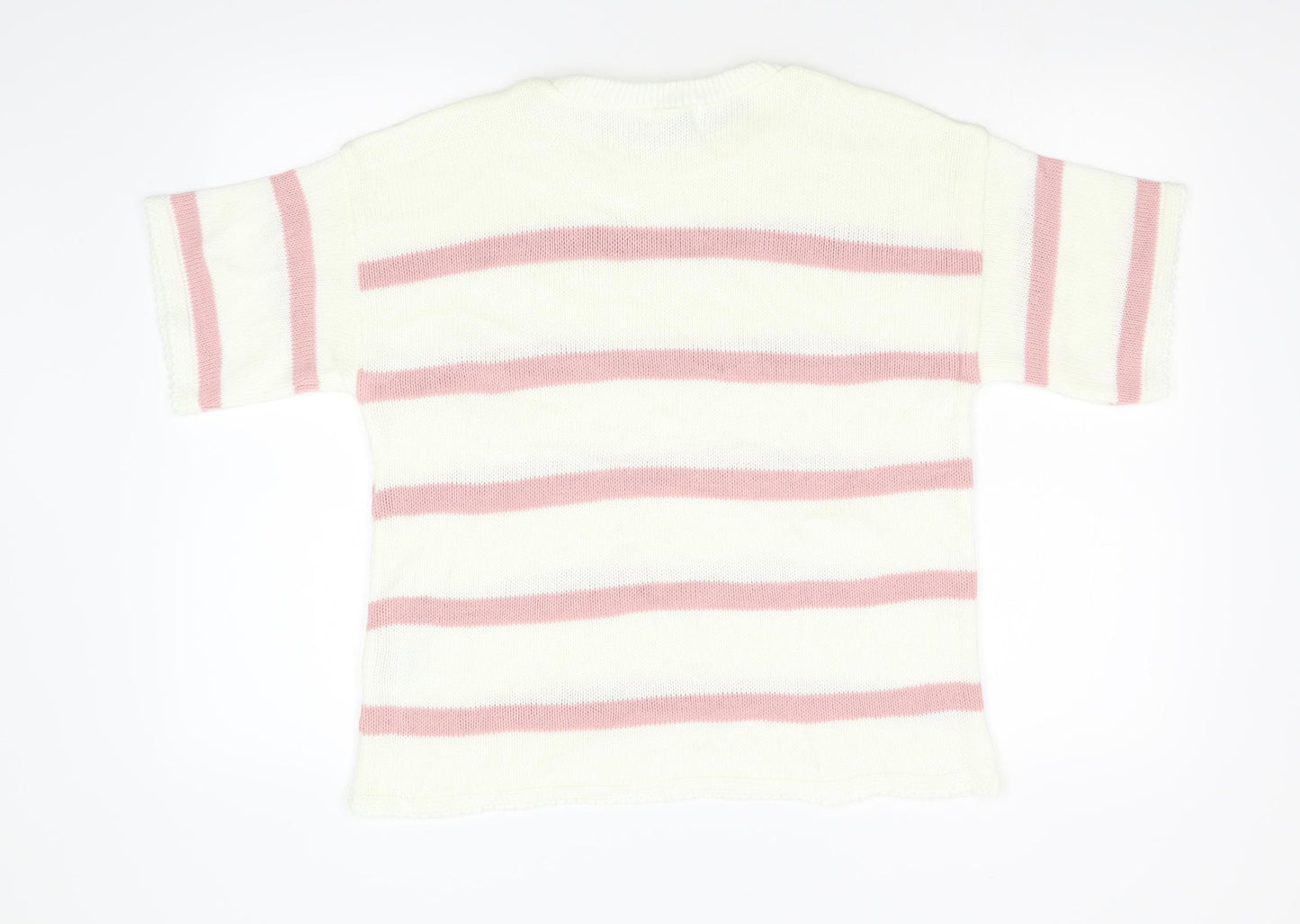 In the Style Womens Multicoloured Striped Knit Pullover Jumper Size 8
