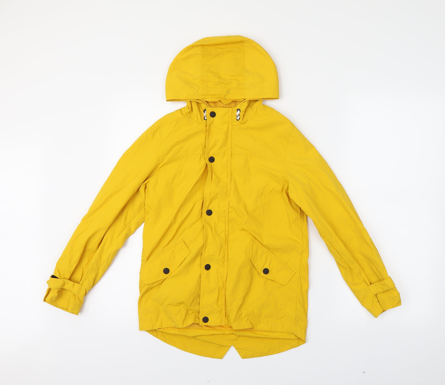 M&S Girls Yellow   Rain Coat Jacket Size 9-10 Years