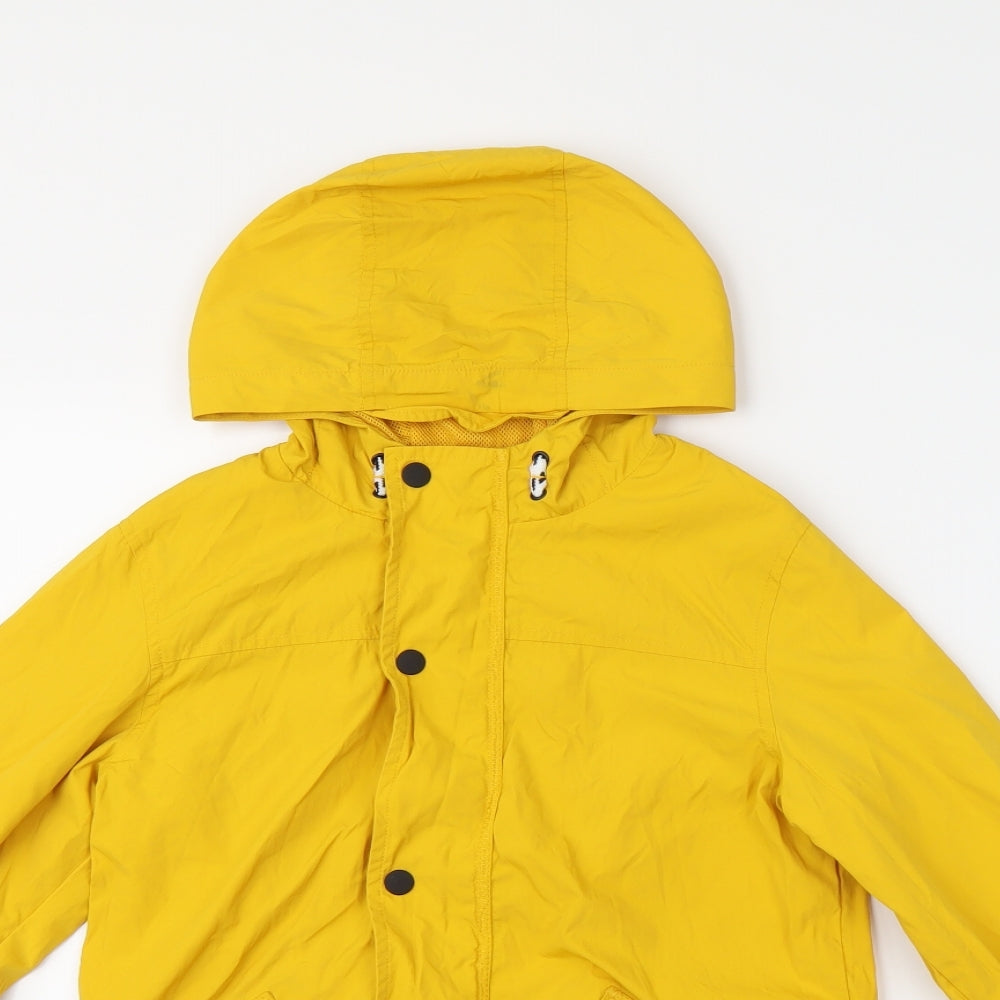 M&S Girls Yellow   Rain Coat Jacket Size 9-10 Years