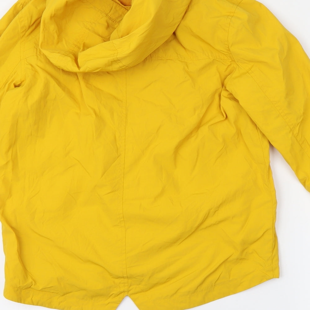 M&S Girls Yellow   Rain Coat Jacket Size 9-10 Years