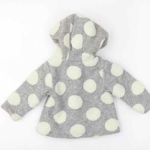 M&Co Baby Grey Polka Dot  Jacket  Size 9-12 Months