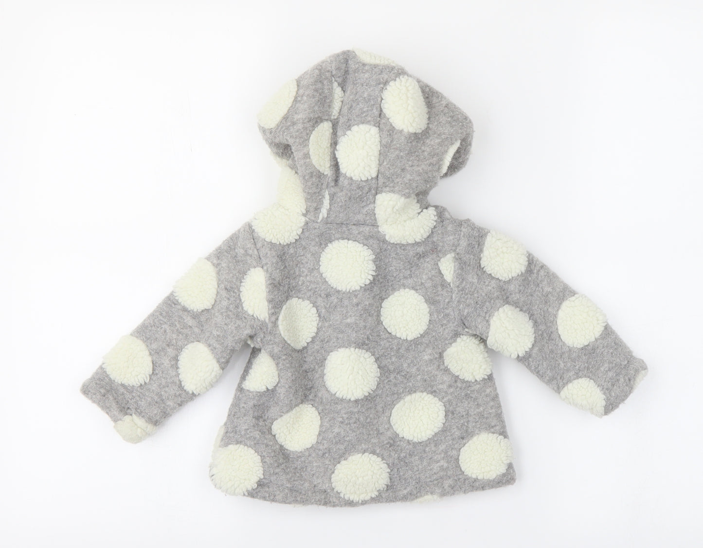 M&Co Baby Grey Polka Dot  Jacket  Size 9-12 Months