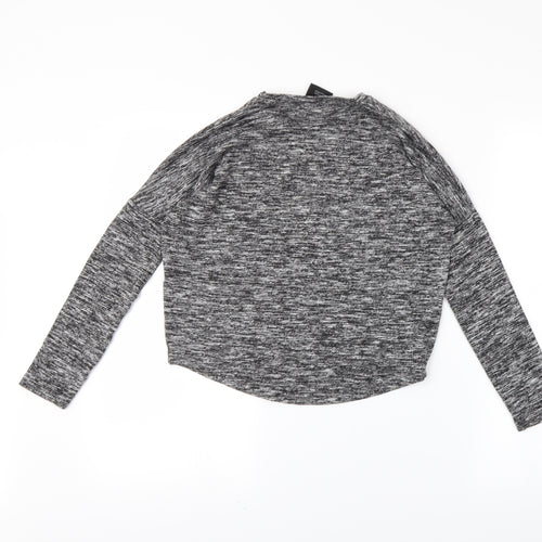 YD Girls Grey   Pullover Jumper Size 8-9 Years  - Reversible sequins