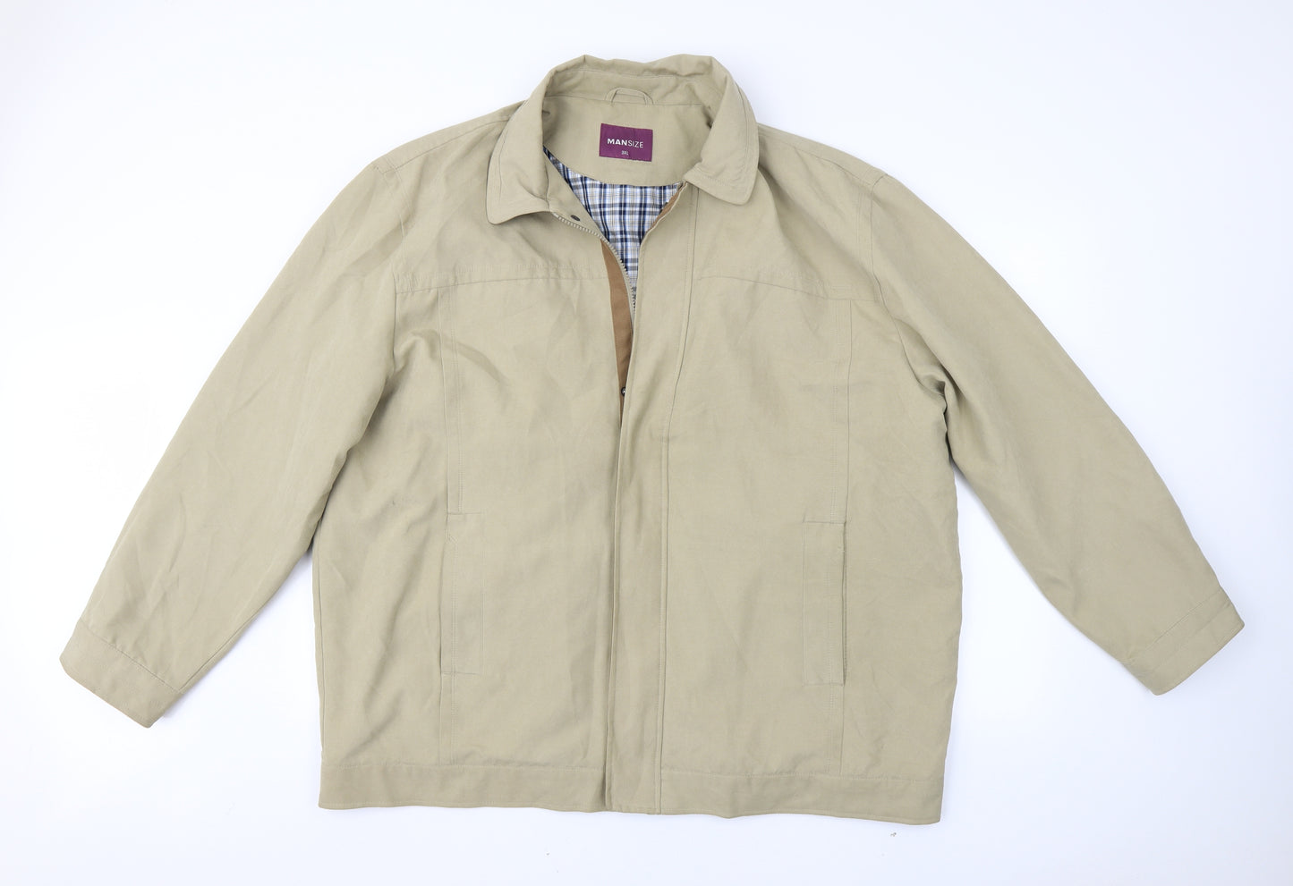 Mansize Mens Beige   Jacket  Size 3XL