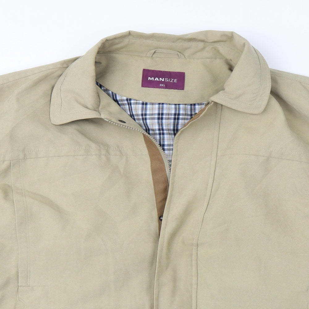 Mansize Mens Beige   Jacket  Size 3XL