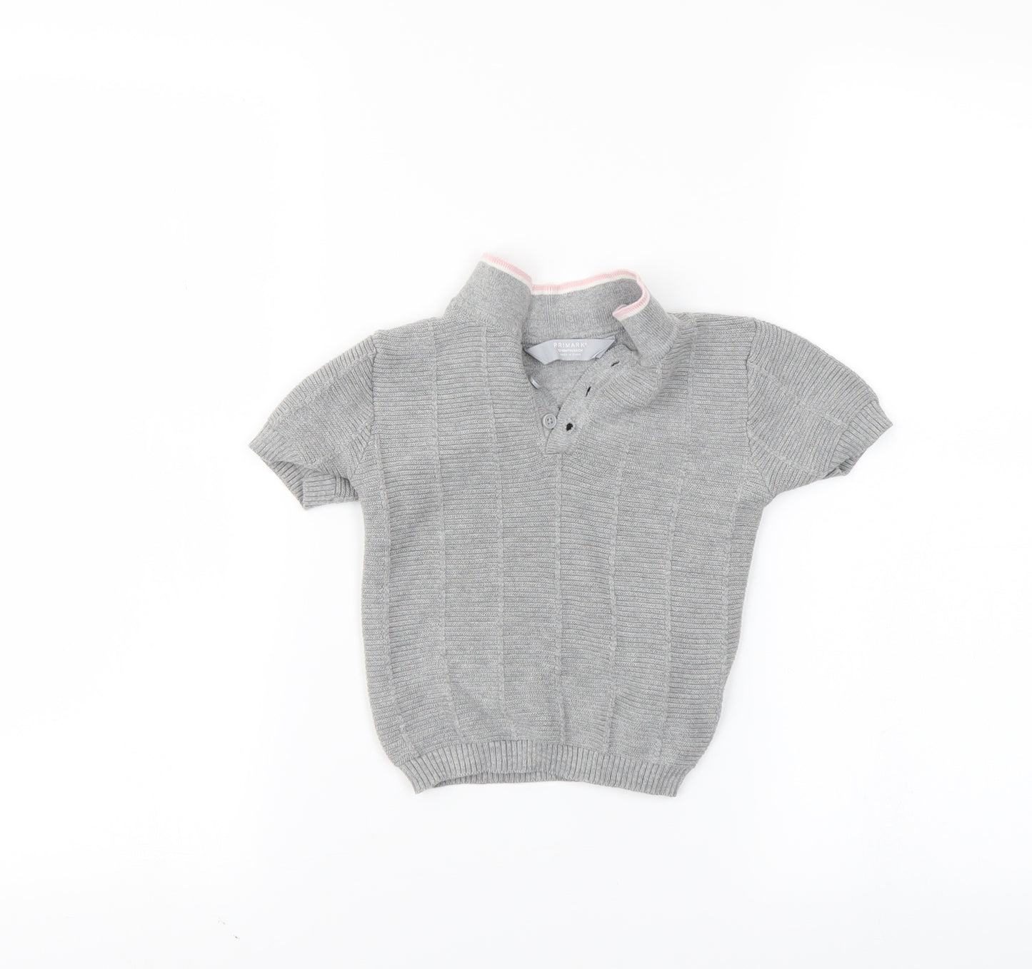 primarl Girls Grey   Pullover Polo Size 12-18 Months