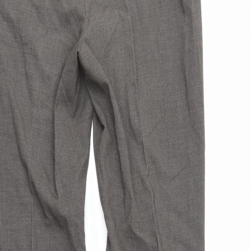 M&S Womens Grey   Trousers  Size 8 L28 in