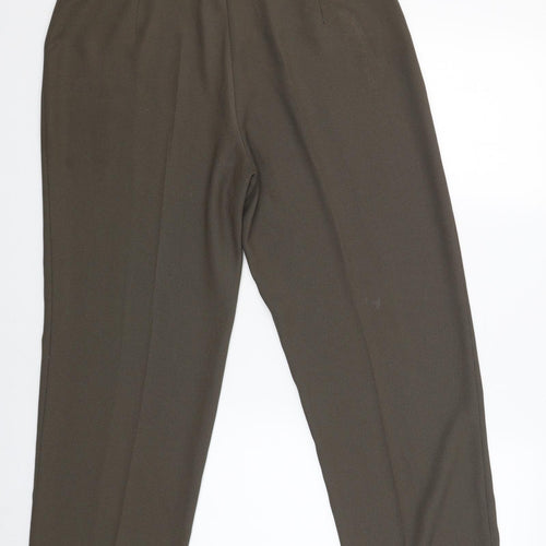 BHS Womens Brown   Capri Trousers Size 16 L26 in