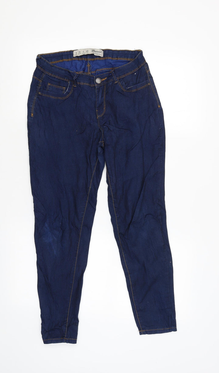 denim.co Womens Blue Straight Jeans Size 8 L27 in