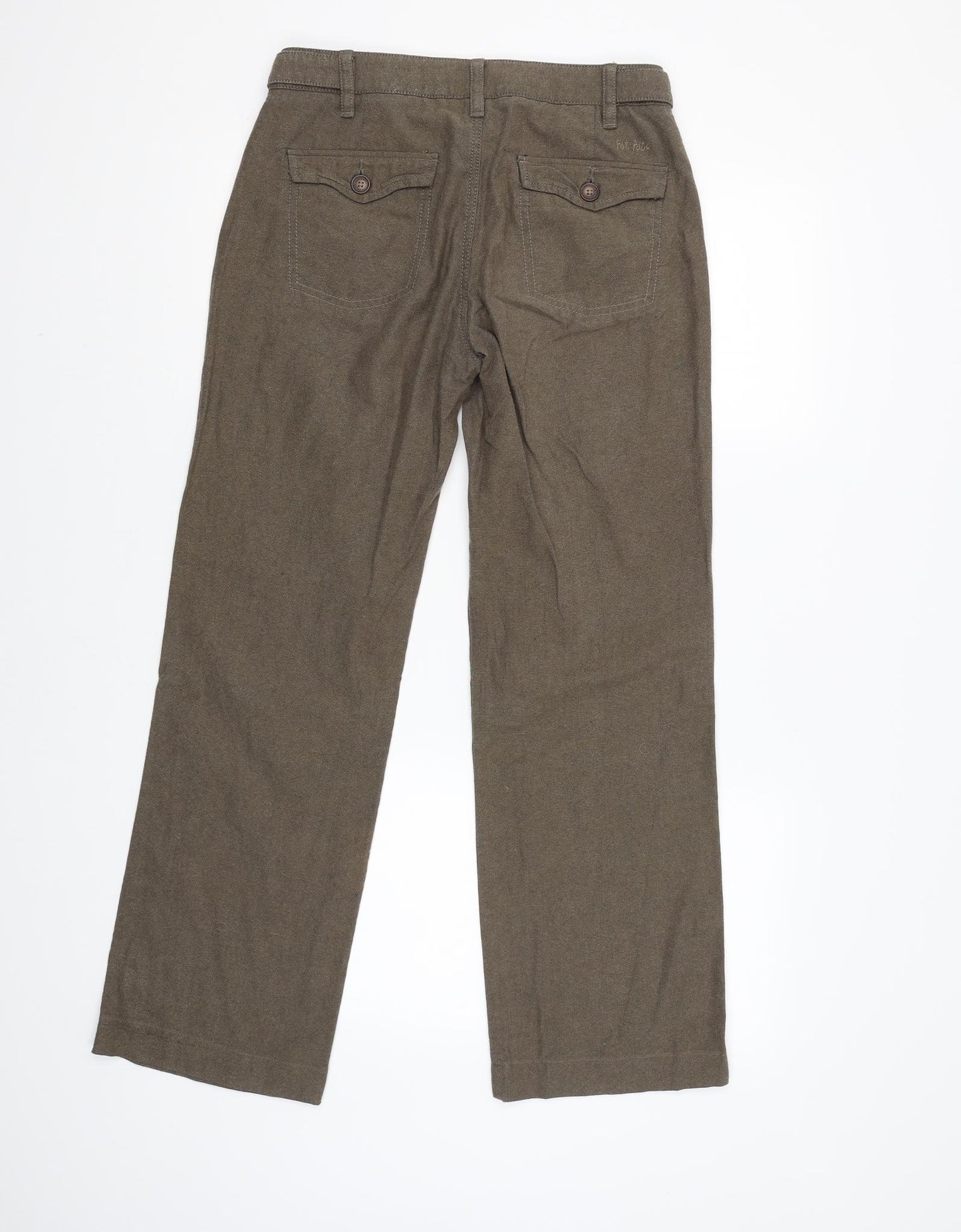 Fat Face Womens Beige   Chino Trousers Size 8 L29 in