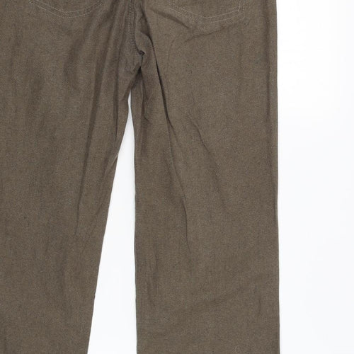 Fat Face Womens Beige   Chino Trousers Size 8 L29 in