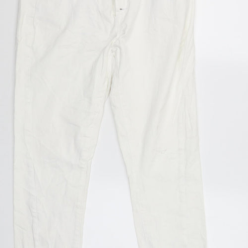 trend one Womens White   Cargo Trousers Size 42 L26 in