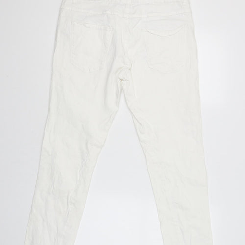 trend one Womens White   Cargo Trousers Size 42 L26 in