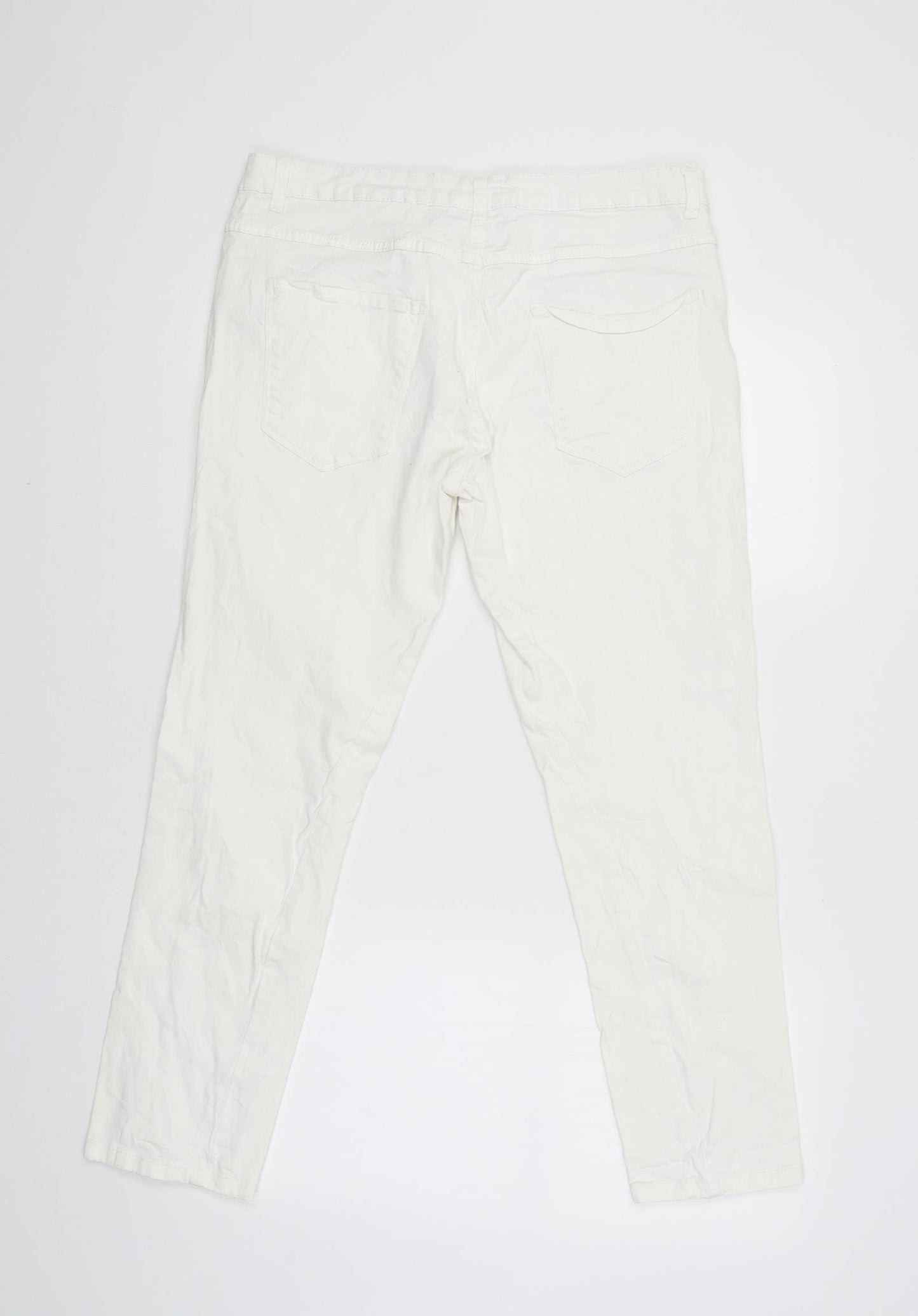 trend one Womens White   Cargo Trousers Size 42 L26 in
