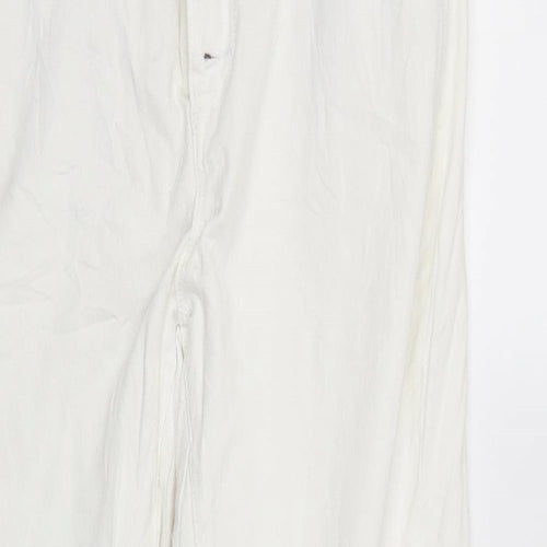 trend one Womens White   Cargo Trousers Size 42 L26 in