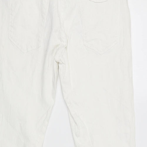trend one Womens White   Cargo Trousers Size 42 L26 in