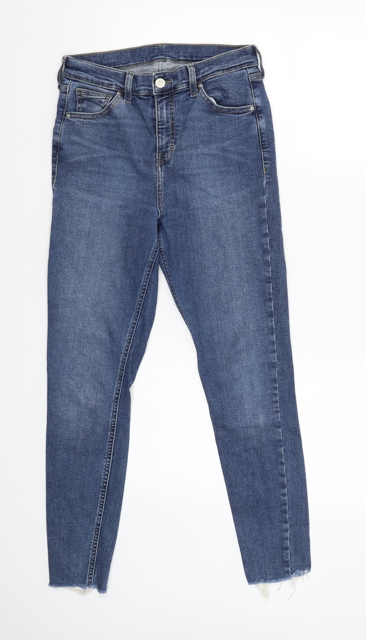 Topshop Womens Blue   Straight Jeans Size 30 L26 in