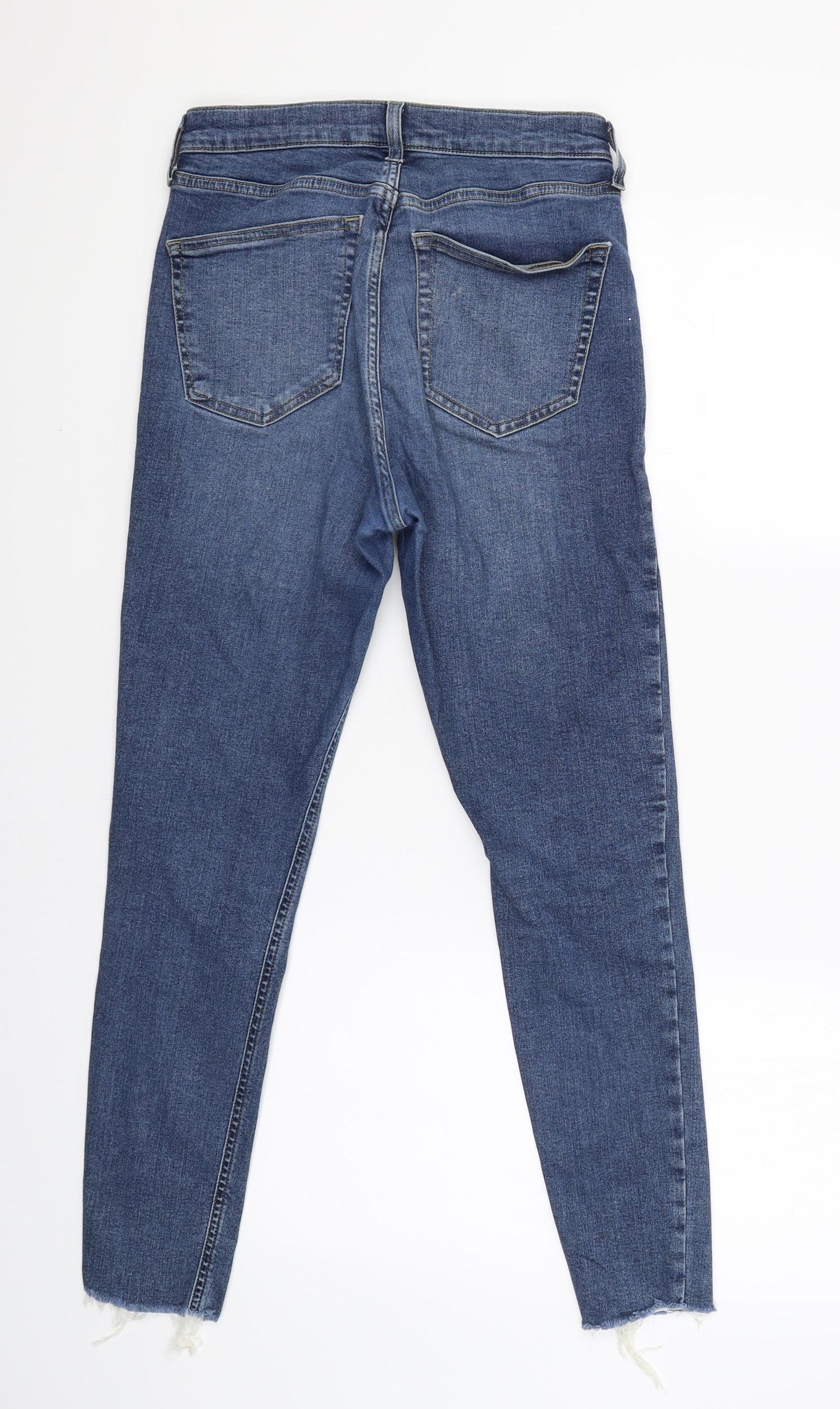 Topshop Womens Blue   Straight Jeans Size 30 L26 in