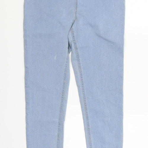 M&S Womens Blue   Jegging Trousers Size 12 L30 in