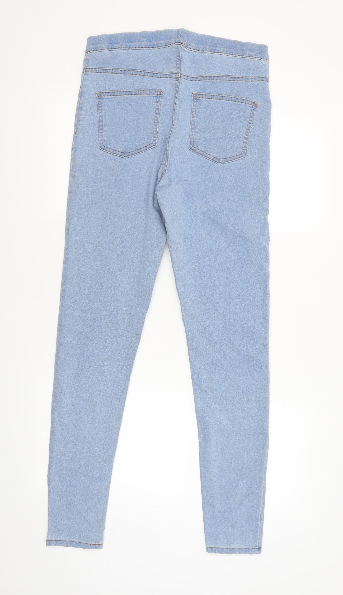 M&S Womens Blue   Jegging Trousers Size 12 L30 in