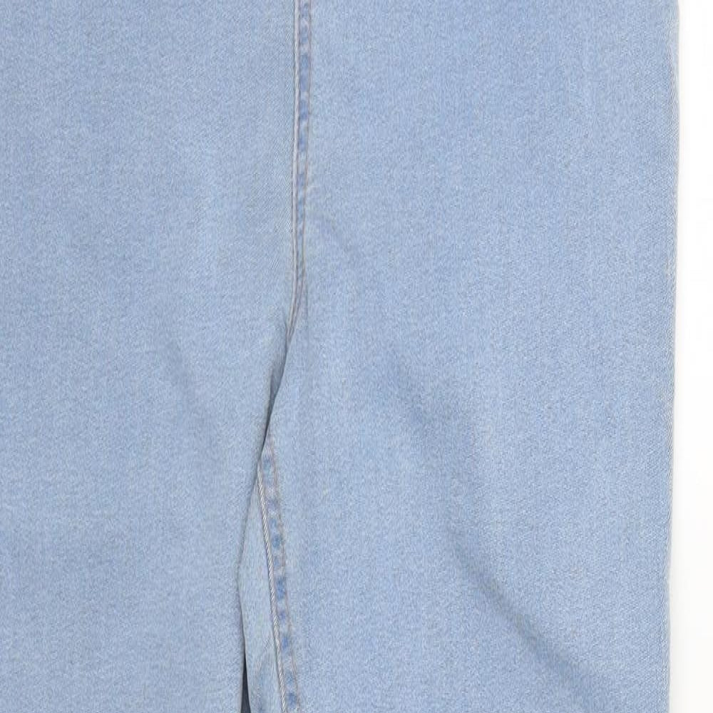 M&S Womens Blue   Jegging Trousers Size 12 L30 in