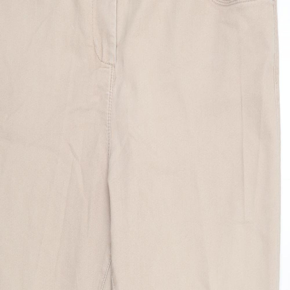 M&S Womens Beige   Jegging Trousers Size 20 L29 in
