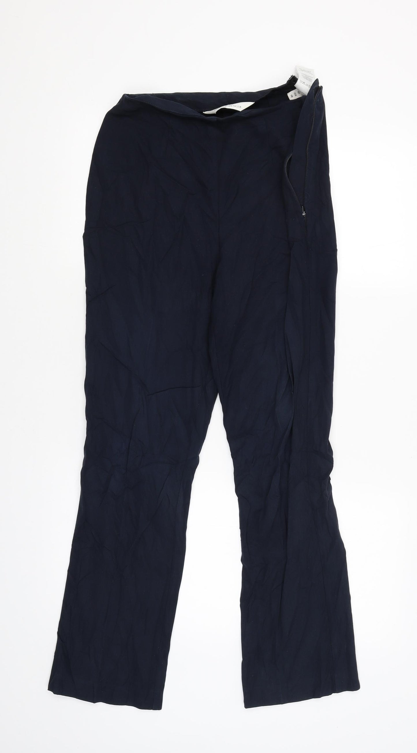 Marks and Spencer Womens Blue   Trousers  Size 10 L28 in