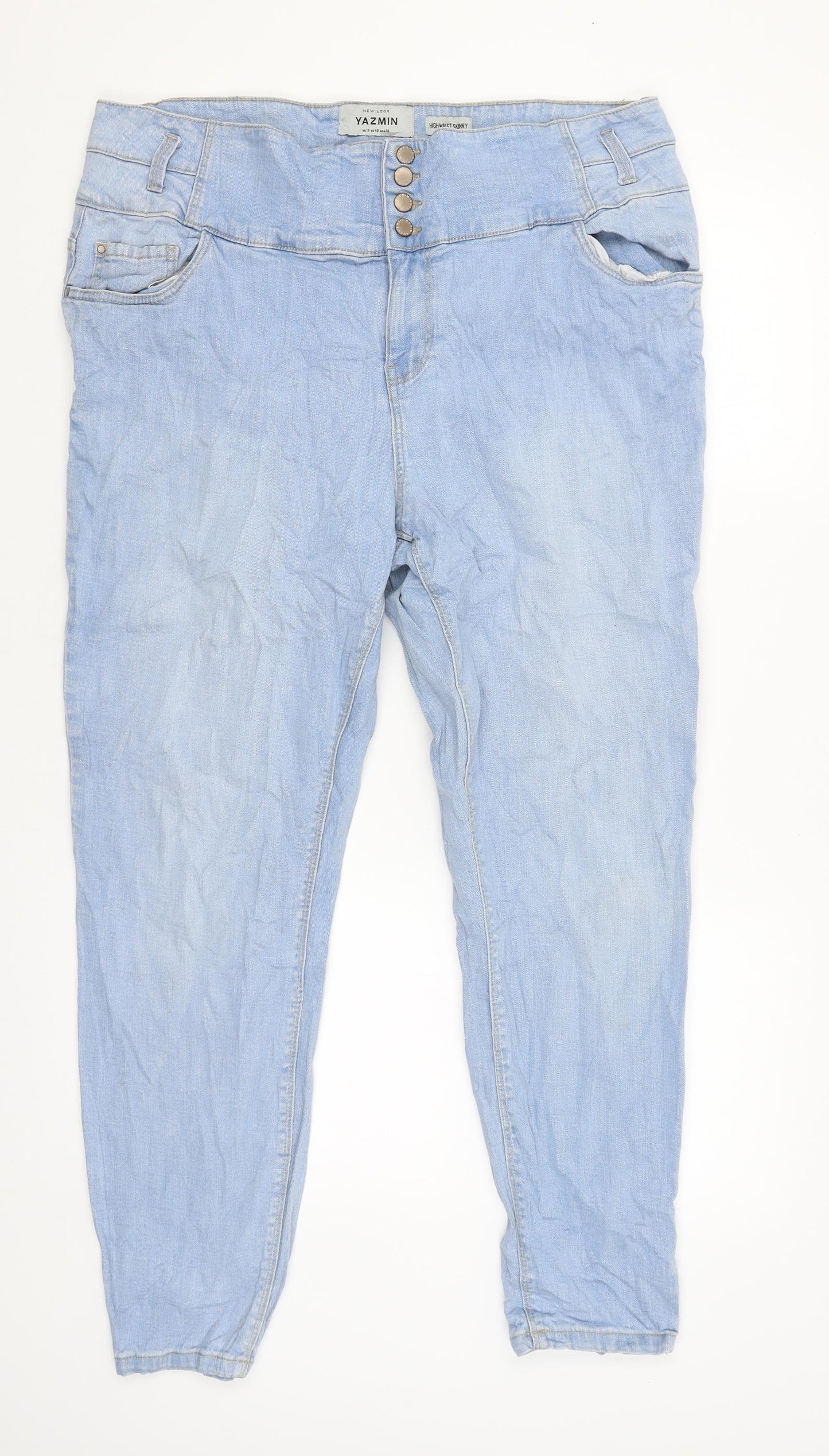 New Look Womens Blue   Skinny Jeans Size 18 L29 in