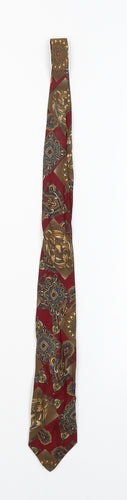 Ferrari Mens Multicoloured Paisley  Pointed Tie One Size