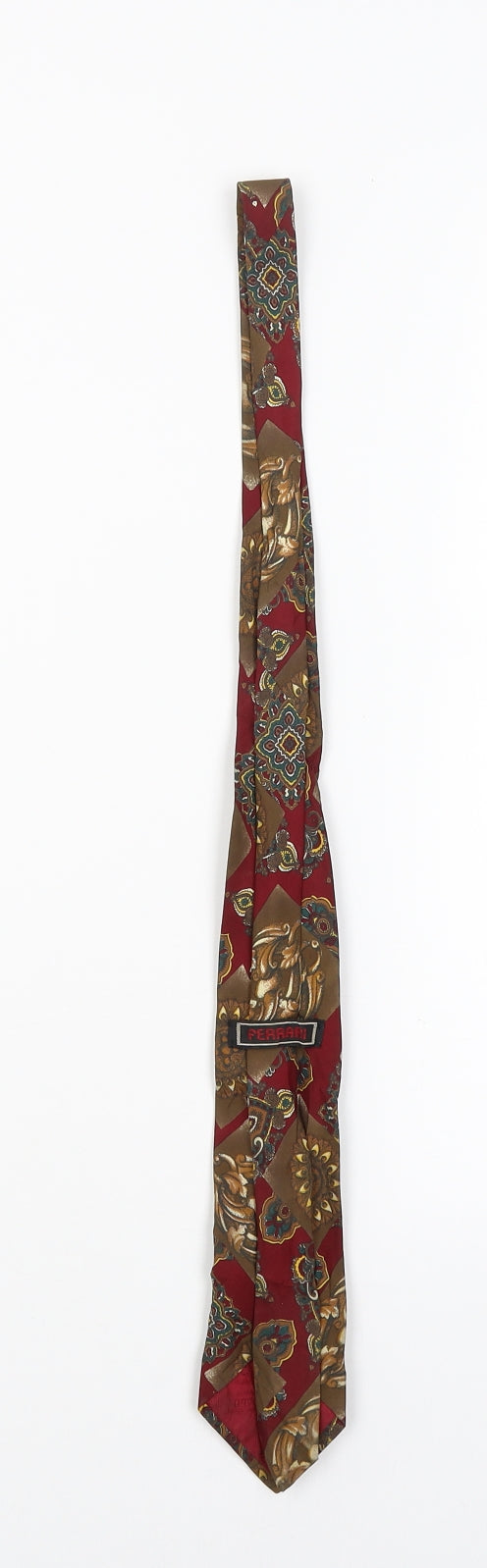Ferrari Mens Multicoloured Paisley  Pointed Tie One Size