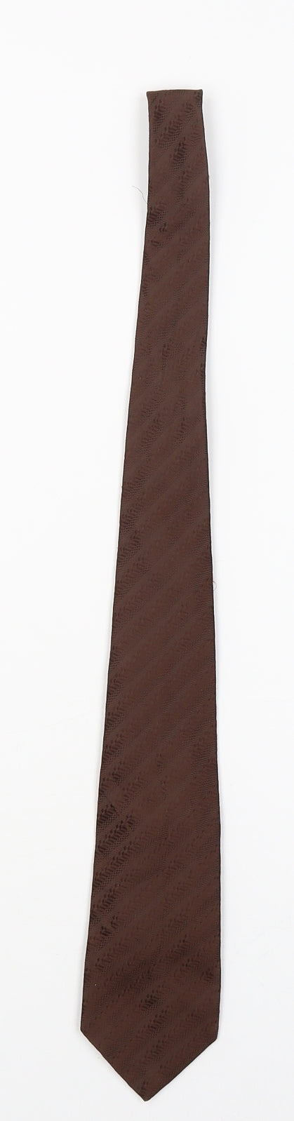 Burton Mens Bronze Striped Pointed Tie One Size
