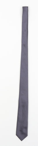 Tailor & Cutter Mens Purple Geometric  Pointed Tie One Size