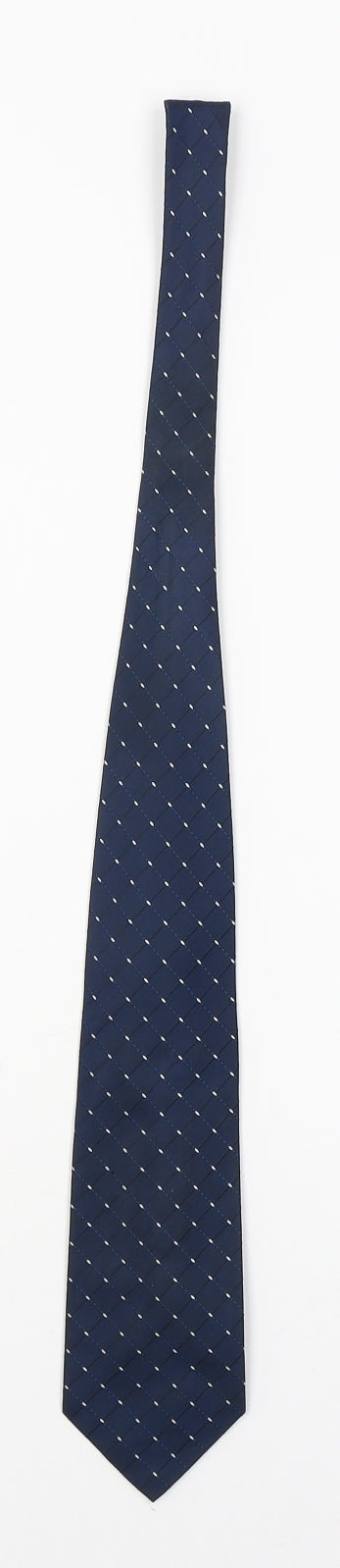 florence+fred Mens Blue Geometric  Pointed Tie One Size