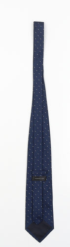 florence+fred Mens Blue Geometric  Pointed Tie One Size