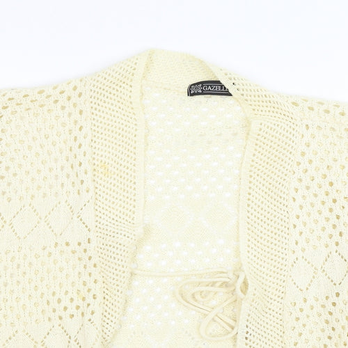 gazelle Womens Ivory   Shrug Jumper Size S