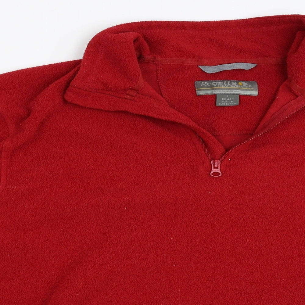 Regatta Mens Red  Fleece Pullover Jumper Size L