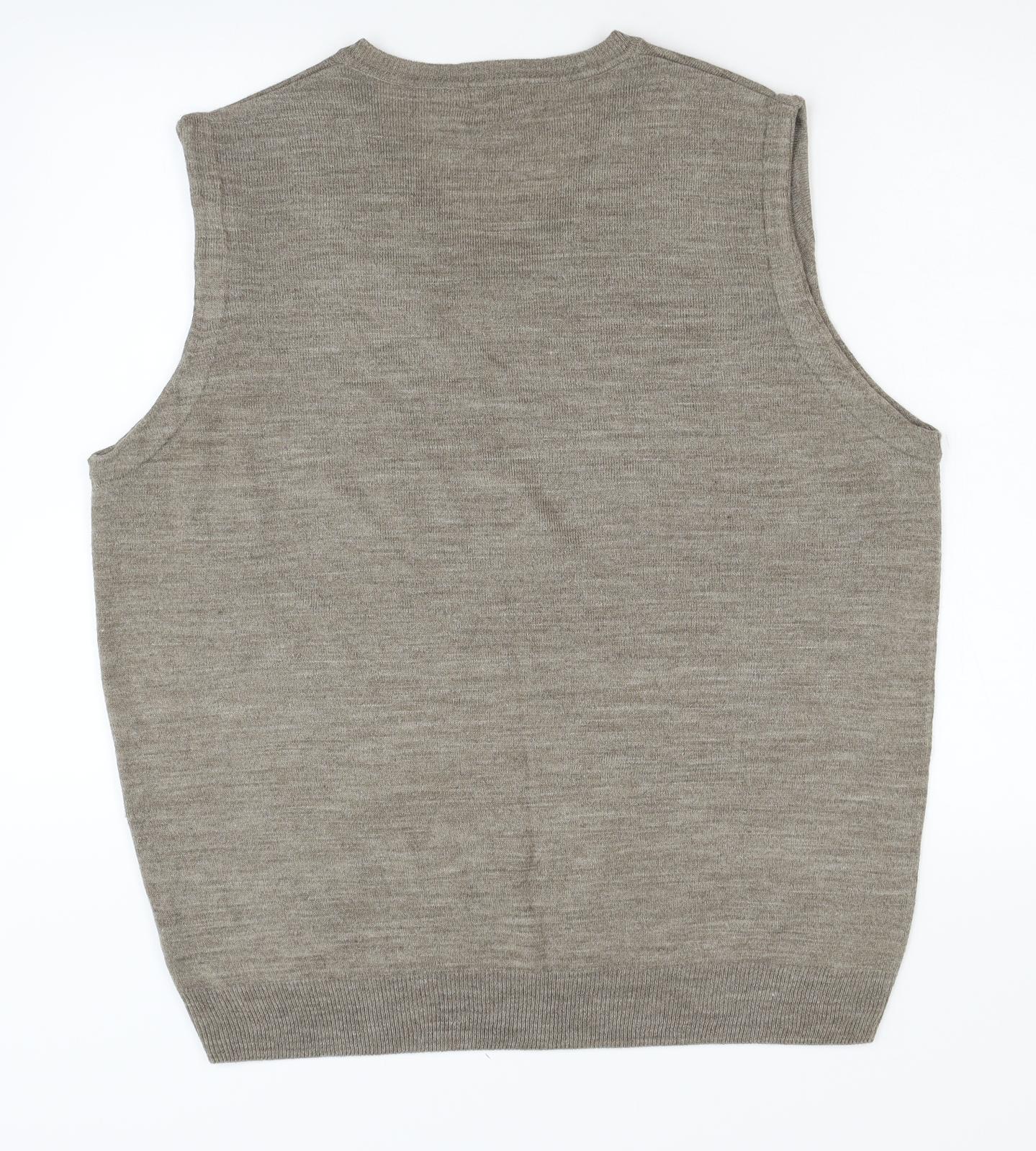 F&F Mens Grey   Vest Jumper Size XL