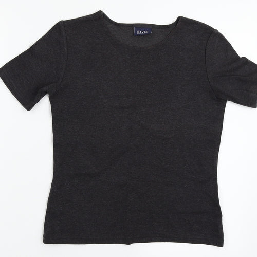 Style Womens Grey   Basic T-Shirt Size 10