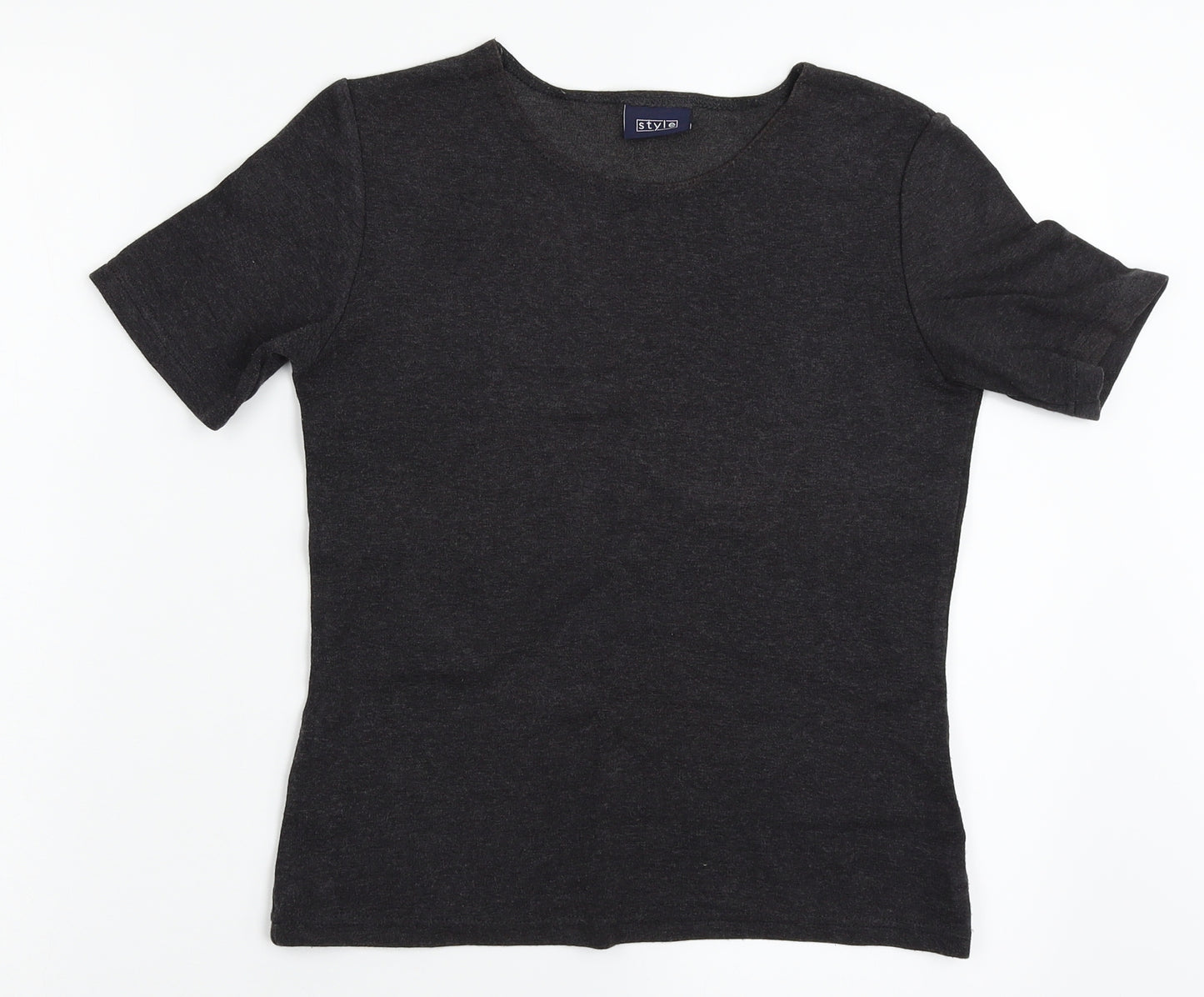 Style Womens Grey   Basic T-Shirt Size 10
