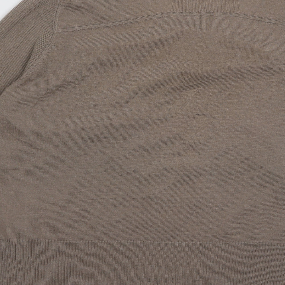 Preworn Womens Brown   Cardigan Jumper Size 16