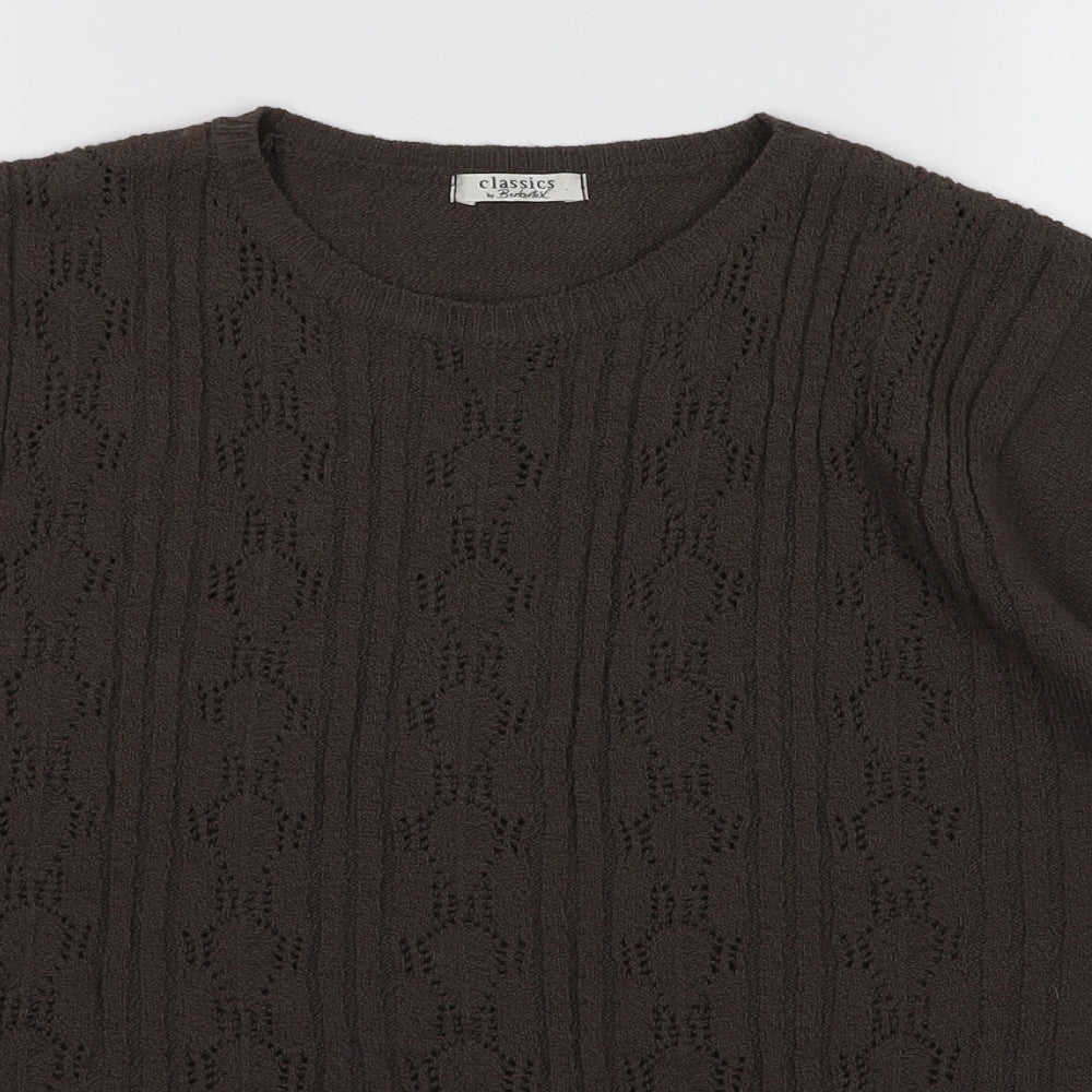 berketex Womens Brown   Basic T-Shirt Size M