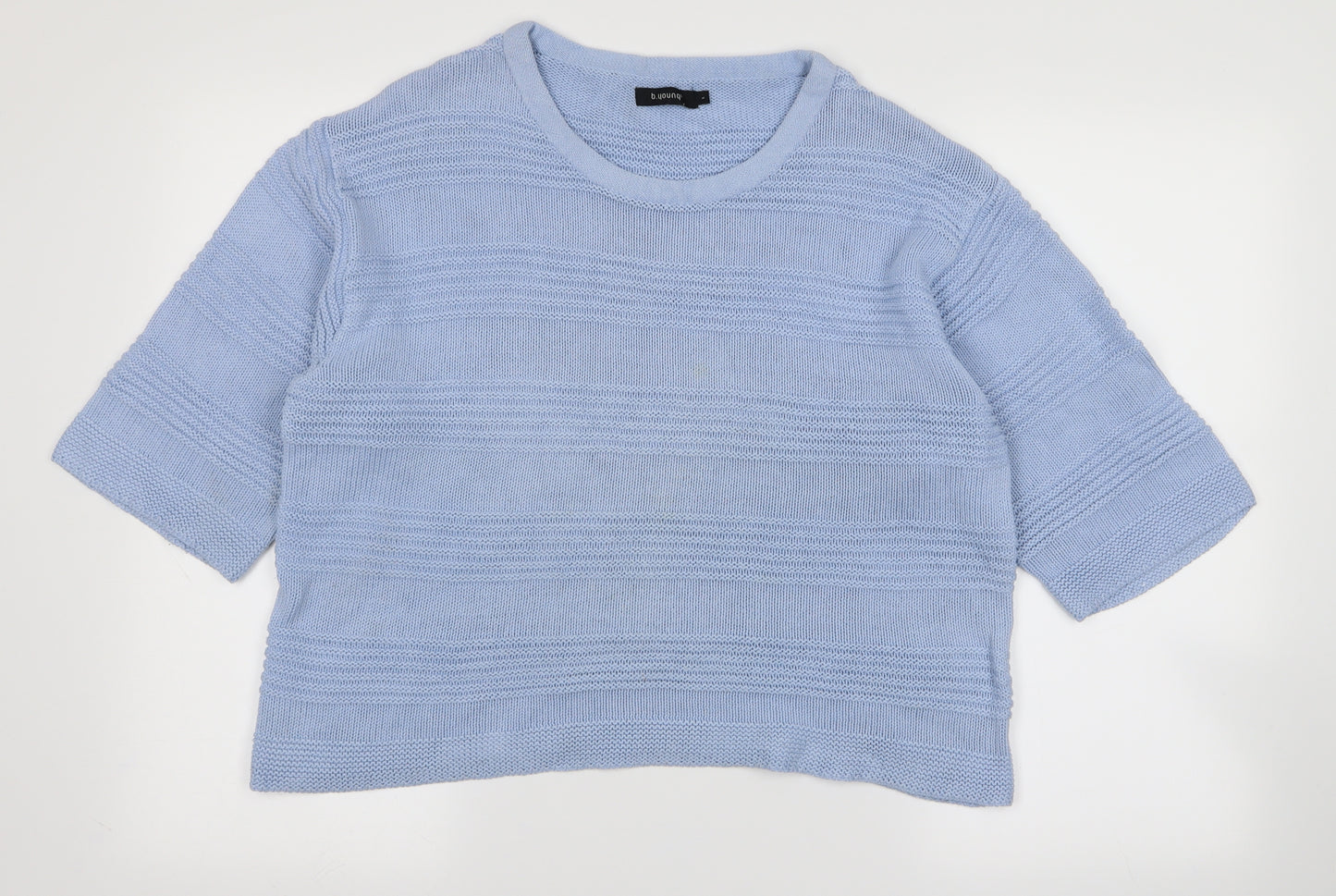 b young Womens Blue   Basic T-Shirt Size L