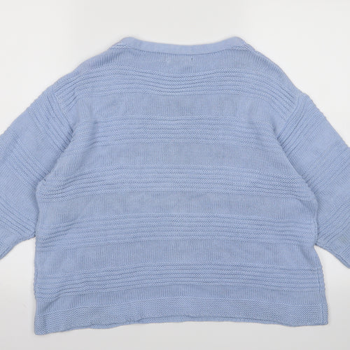 b young Womens Blue   Basic T-Shirt Size L