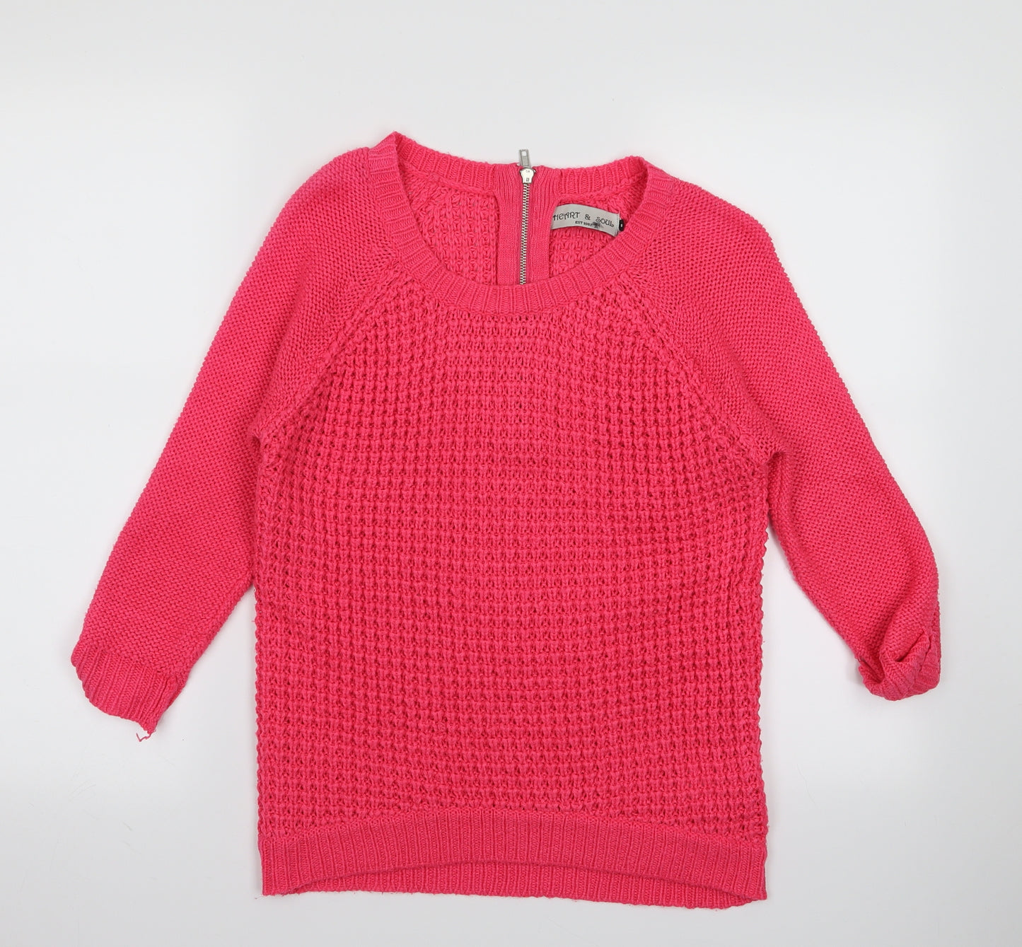 heart and soul Womens Pink   Pullover Jumper Size S