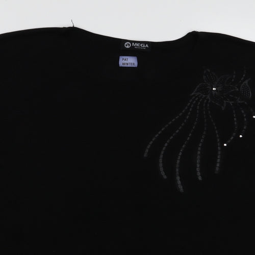 mega Womens Black   Basic T-Shirt Size M